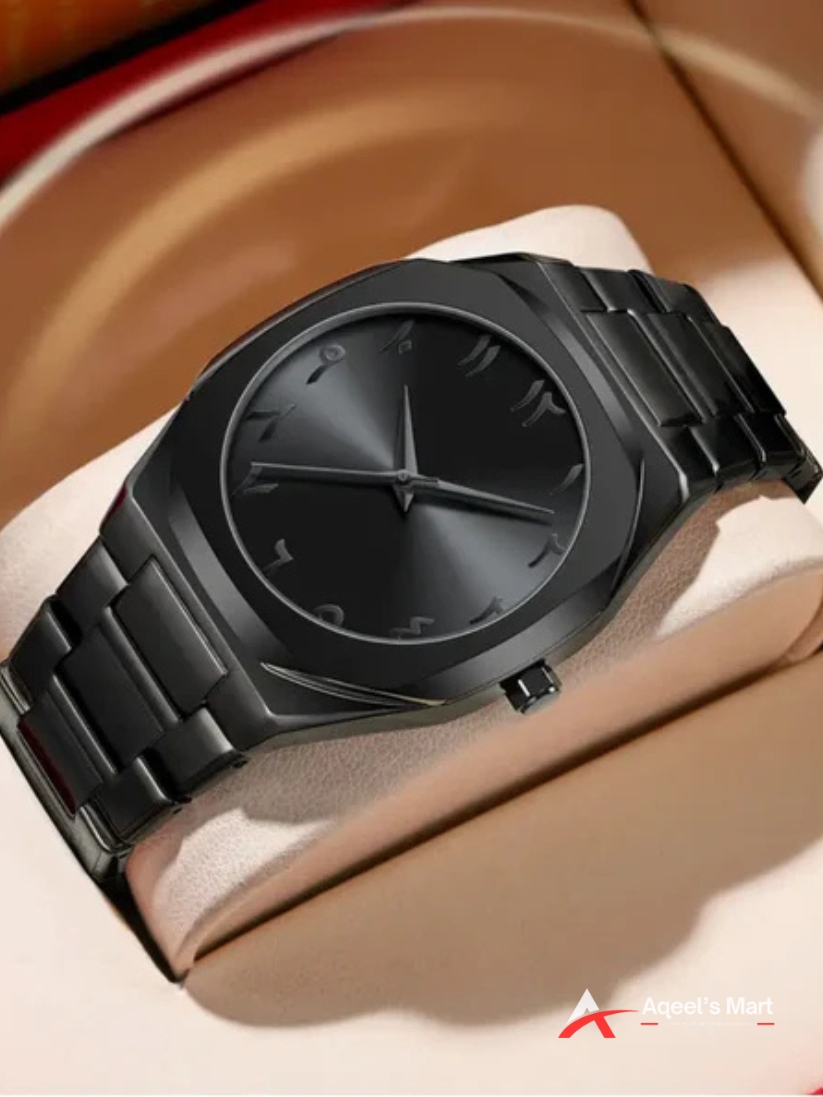 Black Arabic Aura Watch